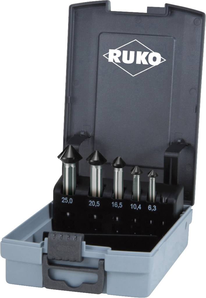 RUKO ULTIMATECUT 102791EPRO Kegelsenker-Set 5teilig 6.3 mm, 10.4 mm, 16.5 mm, 20.5 mm, 25 mm HSS 1 St.
