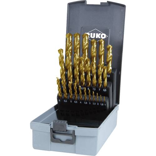 Thumbnail - RUKO 250215TRO HSS-G Spiralbohrer-Set 25teilig 1 mm, 1.5 mm, 2 mm, 2.5 mm, 3 mm, 3.5 mm, 4 mm, 4.5 mm, 5 mm, 5.5 mm, 6 m...