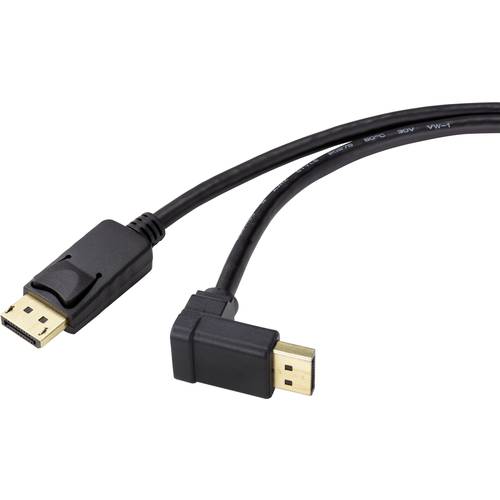 Renkforce DisplayPort Anschlusskabel DisplayPort Stecker, DisplayPort Stecker 1.00 m Schwarz SP-9163728 vergoldete Steck...