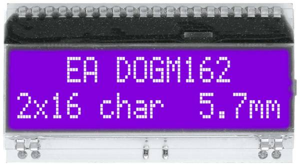 DISPLAY VISIONS 7-Segment-Anzeige Blau  5.57 mm 3.3 V, 5 V Ziffernanzahl: 2 EADOGM162B-A