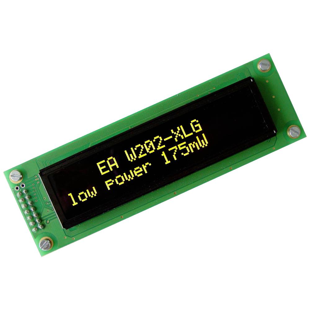 Electronic Assembly OLED-display Geel-groen 5.55 mm 3.3 V, 5 V Aantal cijfers: 2 EAW202-XLG