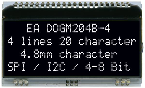 DISPLAY VISIONS 7-Segment-Anzeige   4.80 mm 3.3 V, 5 V Ziffernanzahl: 4 EADOGM204S-A