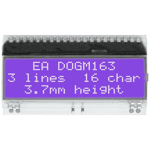 Thumbnail - DISPLAY VISIONS 7-Segment-Anzeige Blau 3.65 mm 3.3 V Ziffernanzahl: 3