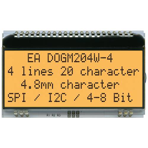 Thumbnail - DISPLAY VISIONS 7-Segment-Anzeige Weiß 4.80 mm 3.3 V, 5 V Ziffernanzahl: 4 EADOGM204W-A
