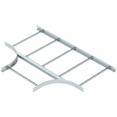 Kabelträger aus Metall mit mehreren parallel verlaufenden Querstreben, die gebogene und gerade Abschnitte verbinden.