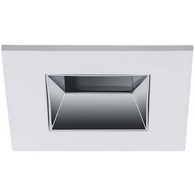 Rechteckige silberne Deckenleuchte mit modernem, minimalistischem Design.