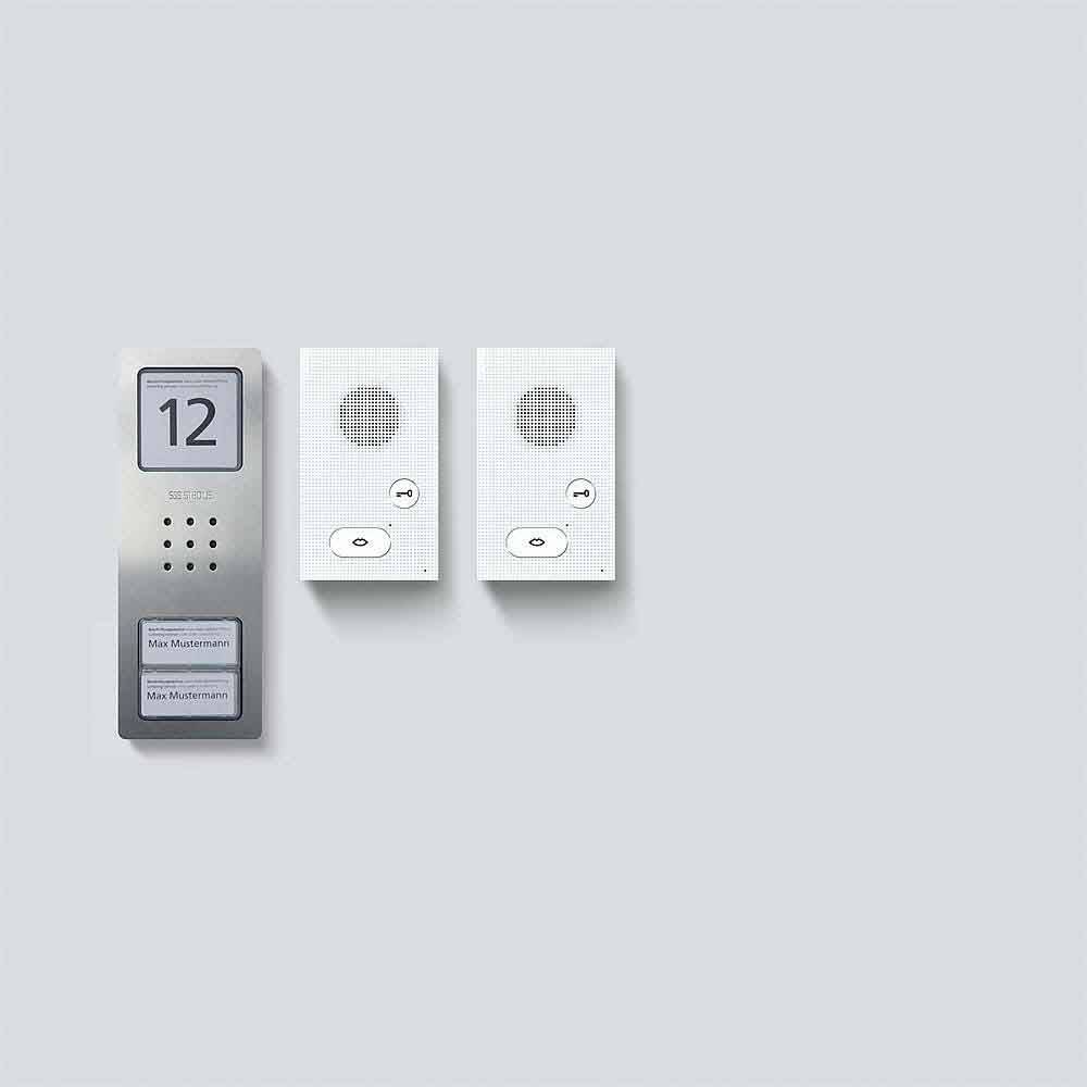 SIEDLE & SÖHNE Siedle Audio-Set SET CAB 850-2 E/W Siedle Basic Edelstahl gebürstet