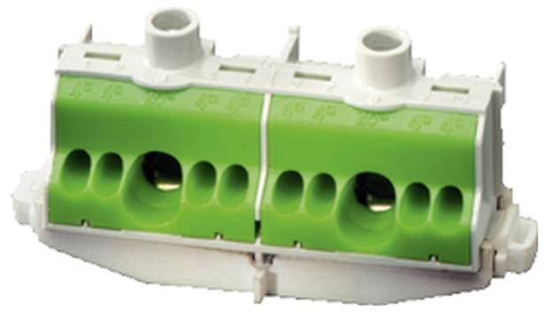 Hensel 26001205 PE-Klemme Schrauben, Steckanschluss Grün, Gelb 1 St.