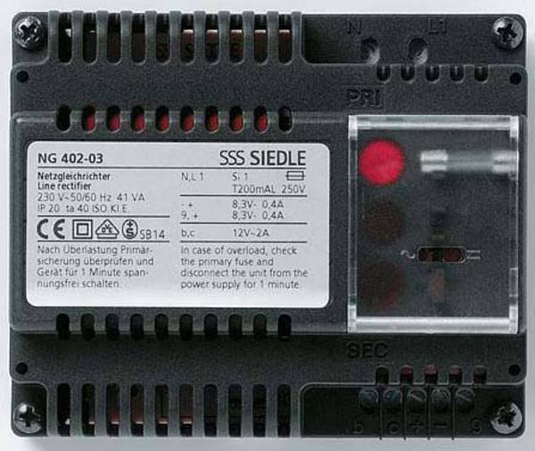 Siedle 200033590-00 Türsprechanlagen-Zubehör  Netzteil  Mehrfarbig