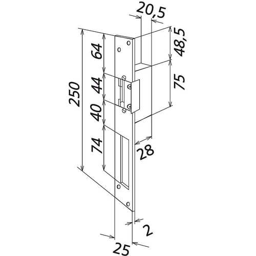 Siedle 200012258-00 Elektrischer Türöffner mit Entriegelung