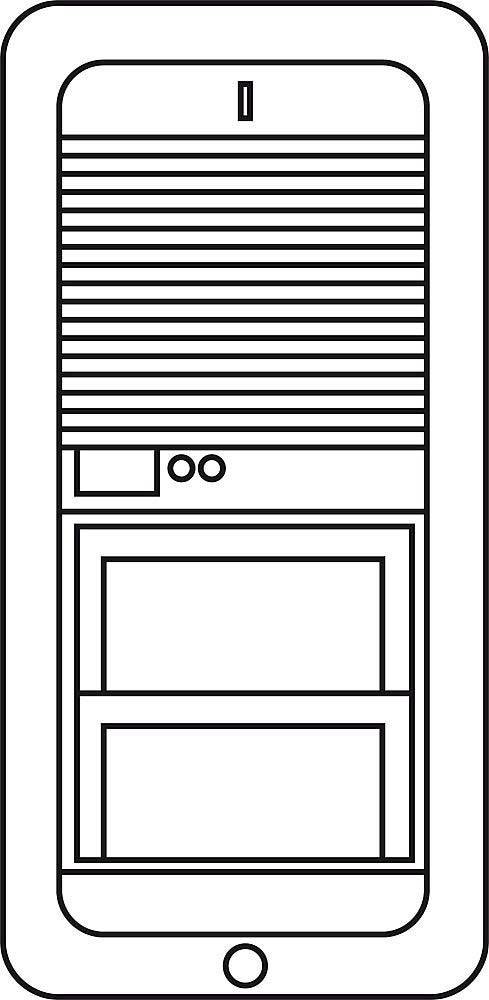 Siedle 200011800-00 Accessorio citofono Accessorio di montaggio Nero