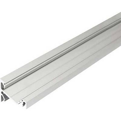 Metallschiene aus Aluminium mit U-förmigem Profil, häufig in industriellen Anwendungen zur Befestigung und Führung verwendet.