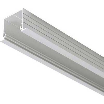 Aluminiumprofil in L-Form, silberfarben, geeignet für LED-Streifen, bietet eine moderne Beleuchtungsmöglichkeit.