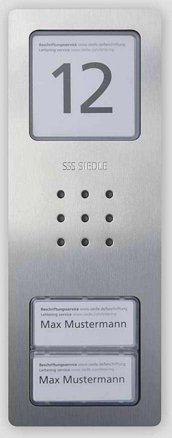 Siedle 210008734-00 Gegensprechanlage Kabelgebunden Außeneinheit  Edelstahl