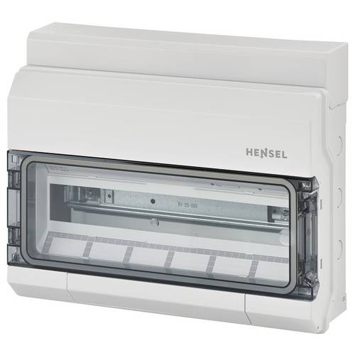 Hensel 6100225 KV 1518 Kleinverteiler Aufputz Anzahl Teilungen = 18 Anzahl Reihen = 1 Inhalt 1 St.