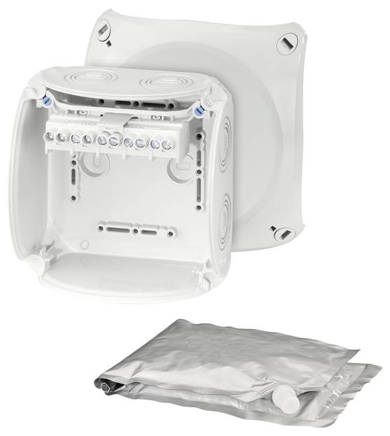 Hensel 62000105 Verdeeldoos Halogeenvrij, Verzegelbaar, Weerbestendig (l x b) 130 mm x 130 mm 1 stuk(s)