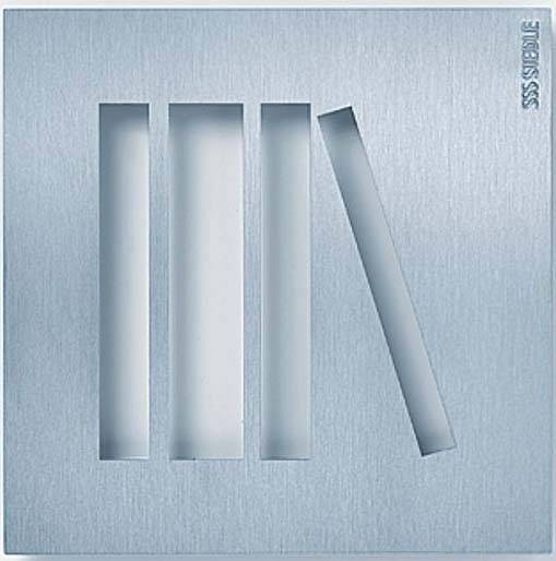 Hinweisschild Bibliothek (L x B x H) 154 x 154 x 11 mm 1 St.