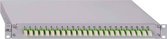 Rutenbeck 6xLC-D OS2 APC grün LWL-Spleißbox LC 1 HE