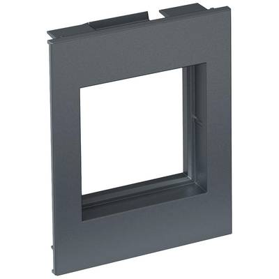 Dunkelgrauer, quadratischer Rahmen aus Metall, stehend. Geeignet für technische oder dekorative Anwendungen.
