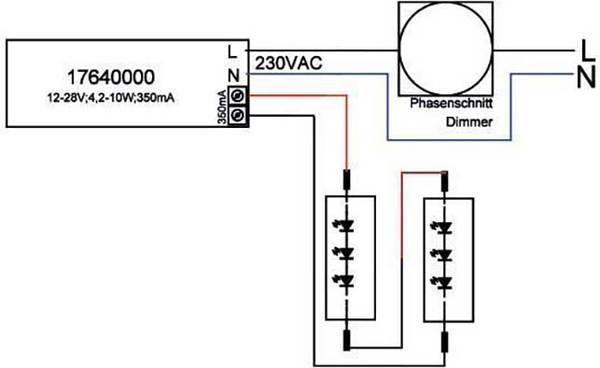 Brumberg 17640010 LED-Konverter 10 W 350 mA 28 V dimmbar