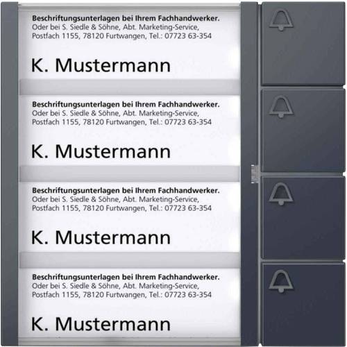 Siedle 210005000-00 Türsprechanlagen-Zubehör Funktionsmodul Anthrazit