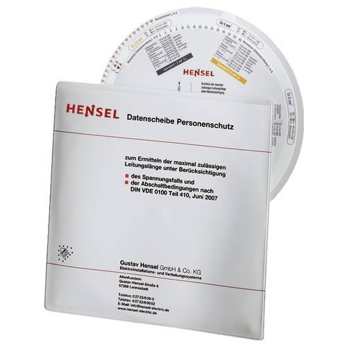 Thumbnail - Hensel Datenscheibe Personenschutz für Kupferleiter