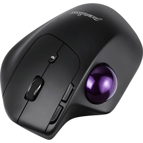 Perixx PERIMICE-720 Maus Funk, Bluetooth® Schwarz 600 dpi, 1600 dpi mit Trackball