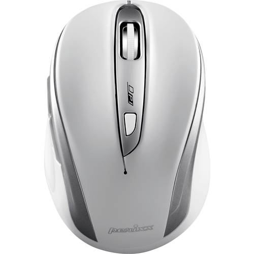Thumbnail - Perixx PERIMICE-721 SW Ergonomische Maus Funk Weiß-Silber 5 Tasten