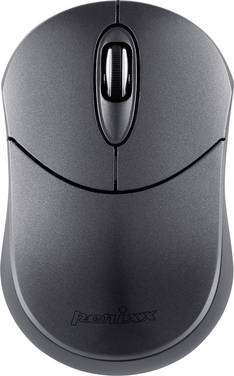 Perixx PERIMICE-802 Iron  Maus Bluetooth®   Optisch Grau 3 Tasten 1000 dpi Integriertes Scrollrad