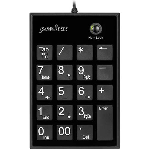 Perixx PERIPAD-202 U B Kabelgebunden Nummernblock Schwarz