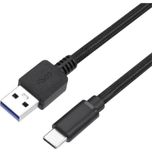 Thumbnail - Perixx USB-Kabel USB 3.0 USB-A Stecker, USB-C® Stecker 1.00 m Schwarz 11797