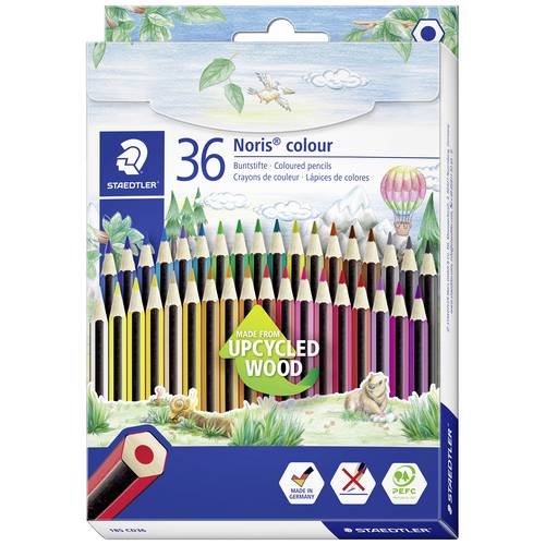 Staedtler Buntstift Noris colour sechskant 185 CD36 farbig sortiert 36 St.