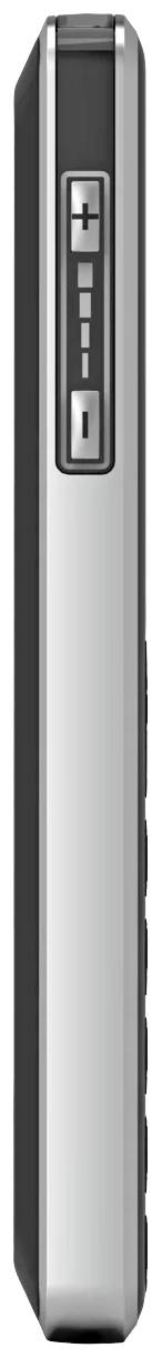 Elektronisches Gerät mit Regler und '+' sowie '-' Tasten an der Seite, silbernes und schwarzes Gehäuse.