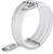 Ein weißes, spiralförmig aufgerolltes USB-C-auf-Lightning-Kabel, geeignet für Apple-Geräte.