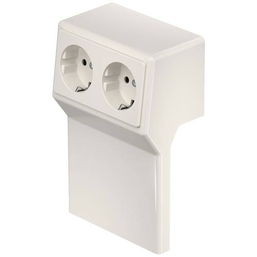 6132172 Elektro-Sockelleisten-Zubehör RD 2GT40105 cws Geräteeinsatz Steckdose Creme-Weiß 1 St.