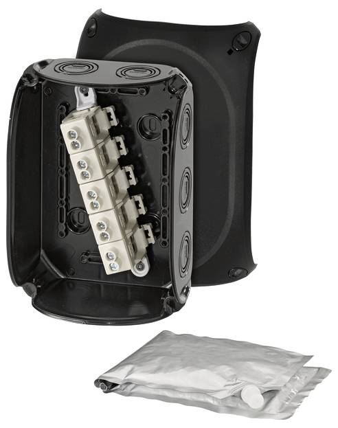 Hensel 62000110 Verdeeldoos Halogeenvrij, Verzegelbaar, Weerbestendig (l x b) 180 mm x 130 mm 1 stuk(s)