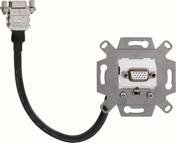 Rutenbeck VGA-Anschlussdose 1-fach KM-VGA KP Up 0 g