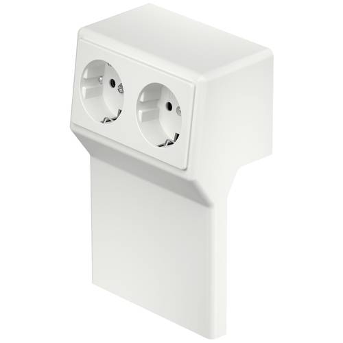 6132171 Elektro-Sockelleisten-Zubehör RD 2GT40105 rws Geräteeinsatz Steckdose Reinweiß 1 St.