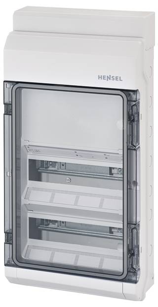 Hensel 6100432 KV 9330 Kleinverteiler Aufputz Anzahl Teilungen = 24 Anzahl Reihen = 2 Inhalt 1 St.