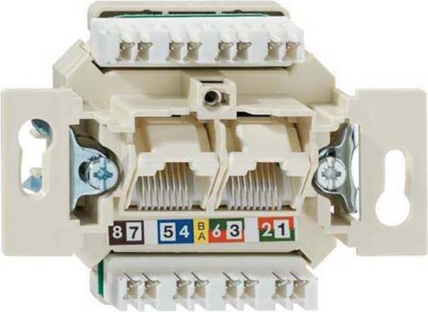 Rutenbeck Netzwerkdose Unterputz Einsatz CAT 6