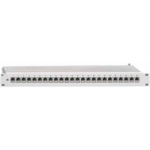 Thumbnail - Rutenbeck PP-ClassEA iso-24/1 24 Port Netzwerk-Patchpanel 483 mm (19) CAT 6 1 HE Grau