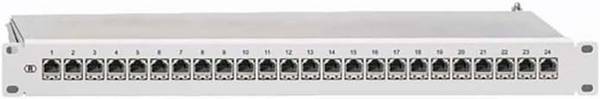 Rutenbeck PP-ClassEA iso-24/1 24 Port Netzwerk-Patchpanel 483 mm (19") CAT 6 1 HE Grau Bestückt