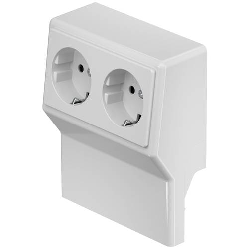 6132247 Elektro-Sockelleisten-Zubehör SL 2GT2050 lgr Geräteeinsatz Steckdose Lichtgrau 1 St.
