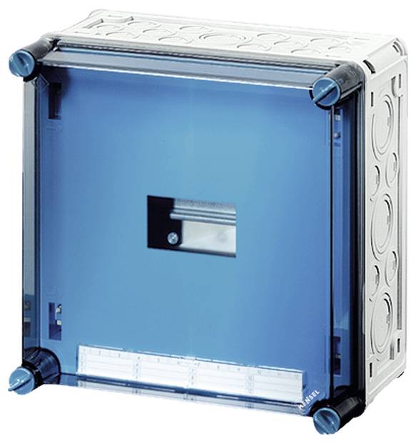 Hensel 2000026 Mi 1281 Kleinverteiler Aufputz Anzahl Teilungen = 6 Anzahl Reihen = 1 Inhalt 1 St.