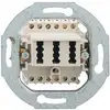 Rutenbeck TAE 2x6/6NFF Up0 rw Telefondose Telefon Schraubbefestigung Weiß