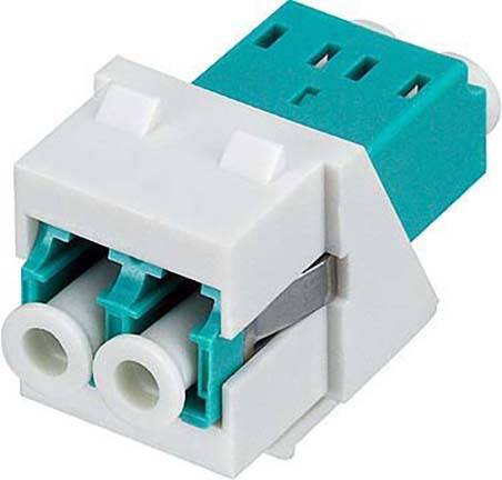 RUTENBECK LC-D Keystone Modul MM, OM3 aqua, rws