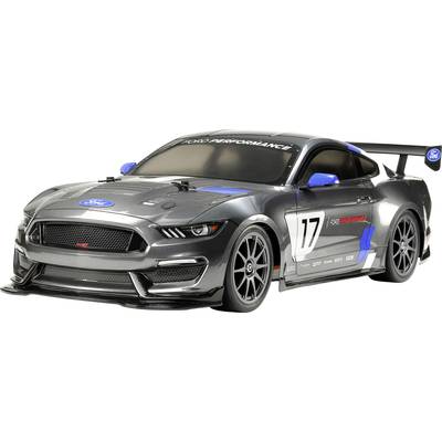 Graues Modellauto im Rennsportstil mit der Nummer 17 und blauen Akzenten. Sportliches Design mit markantem Heckspoiler.