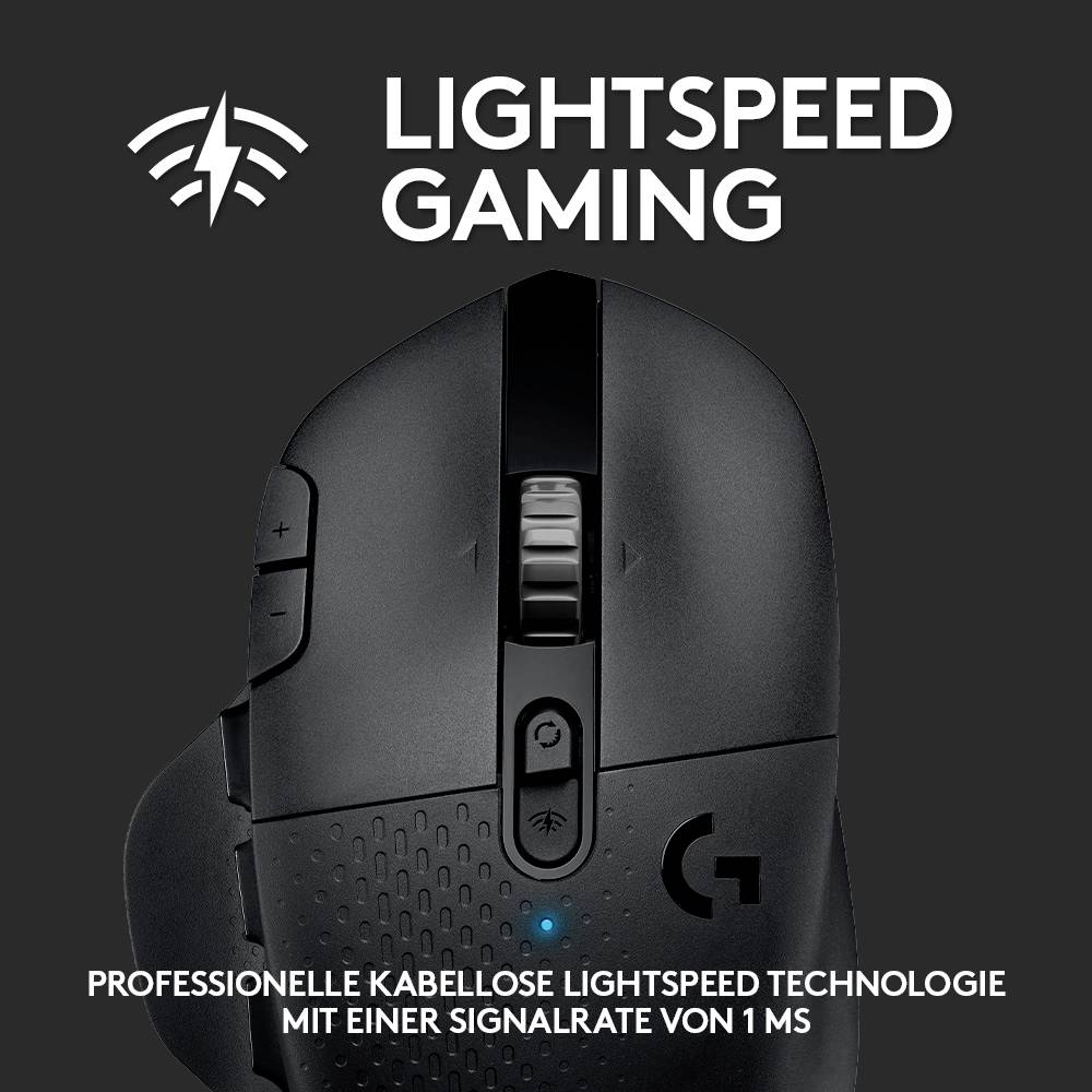 G604 LIGHTSPEED Wireless Gaming Mouse - BLACK - EWR2-2