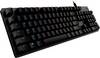 Logitech Gaming G512 CARBON Kabelgebunden Gaming-Tastatur US-Englisch, QWERTY Karbon Multimediatasten, Beleuchtet, USB-Anschluss, Switch: Red, mit numerischer Tastatur, RGB-Beleuchtung