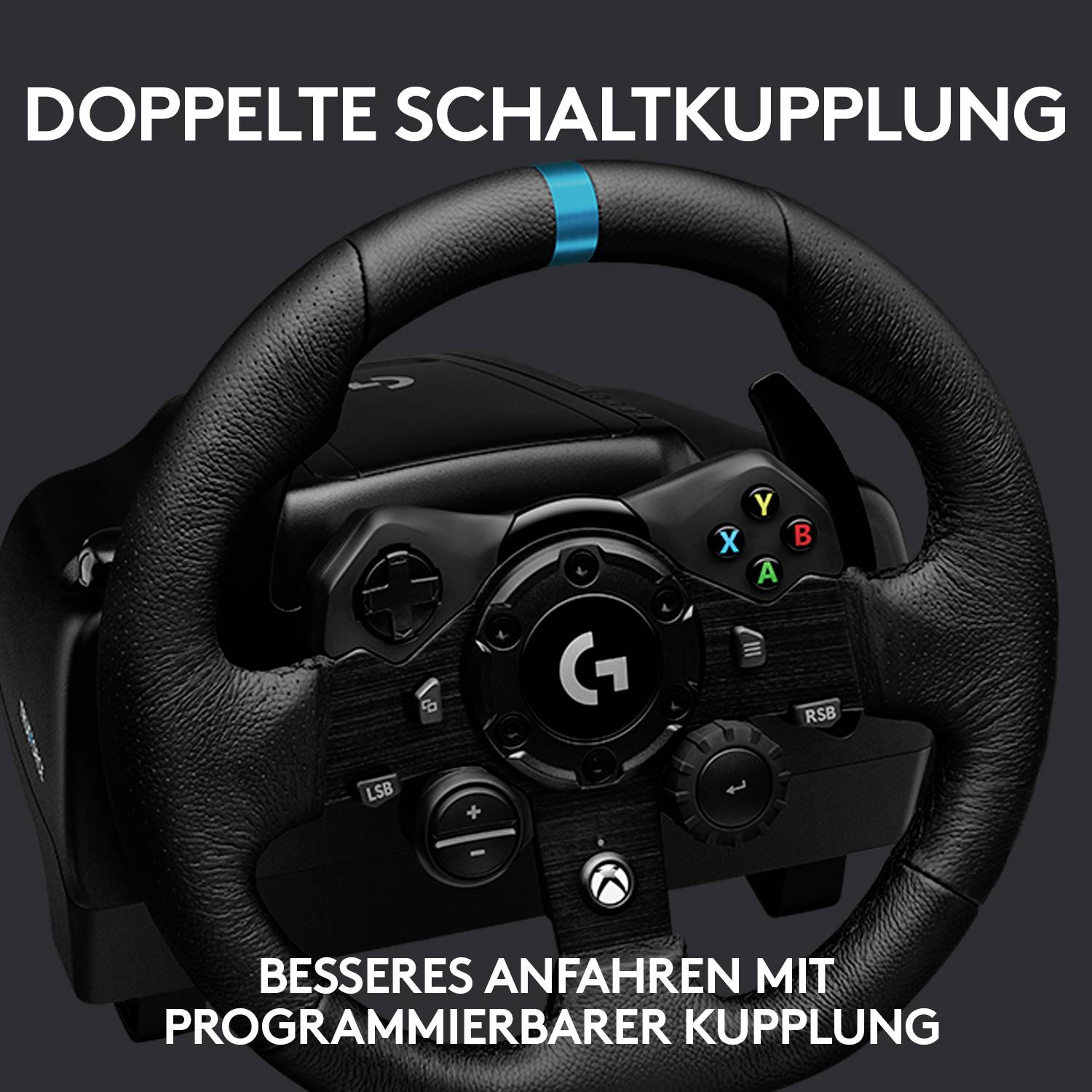 Logitech Gaming G923 Lenkrad USB PC, Xbox One S, Xbox Series X, Xbox One Schwarz-16